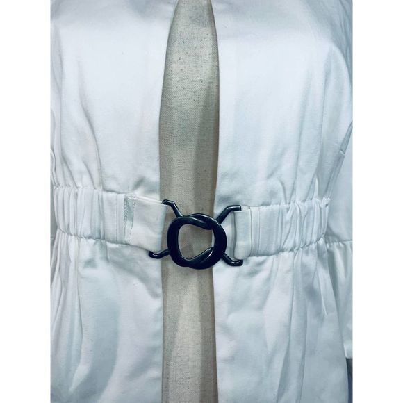 Tribal Extensible‎ Stretch Ivory Jacket Puff Sleeve Small - Picture 2 of 6